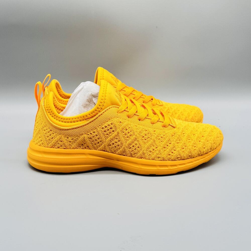 APL Shoes Womens 6 Yellow Knit TechLoom Phantom Running Comfort Athletic Sneaker